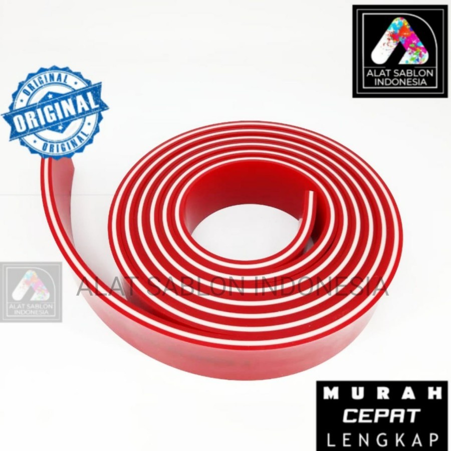 

RAKEL 3 LAPIS MERAH 9MMX50MM TRIPLE LAYER ALAT SABLON