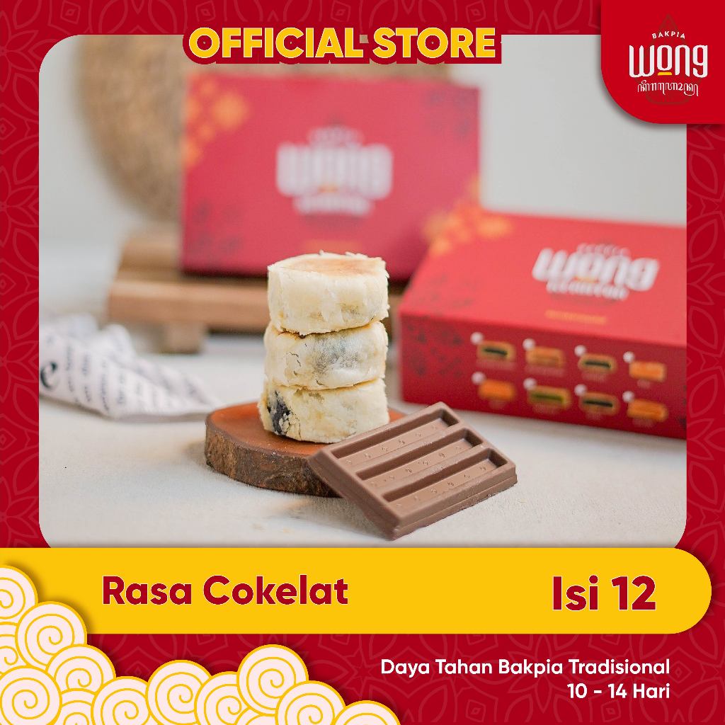 

Bakpia Wong Keraton - Bakpia Reguler Coklat Isi 12