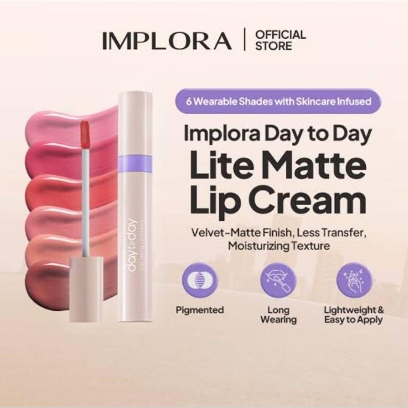 Implora Day To Day Series - Lite Matte Lip Cream