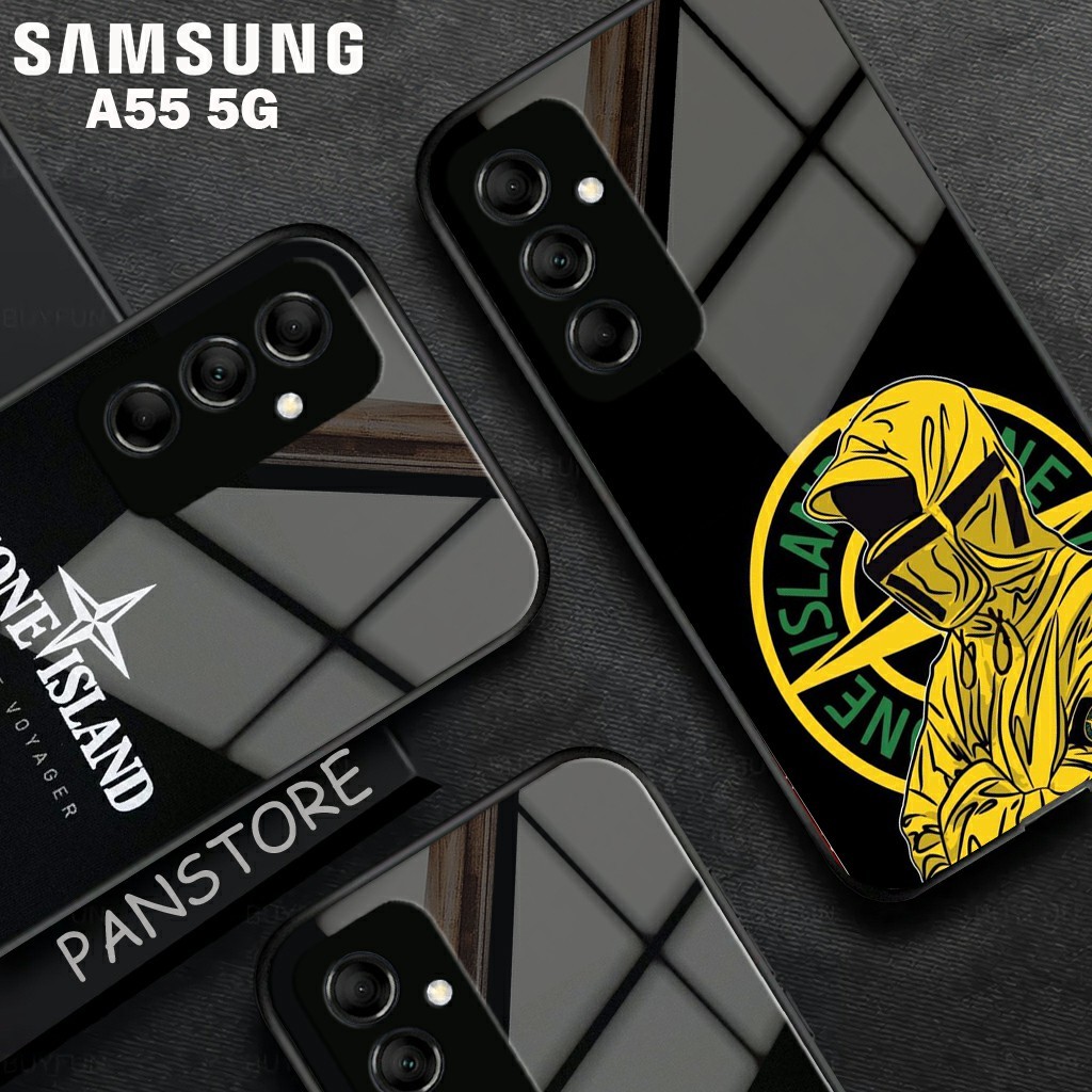 Softcase Glass Kaca Samsung A55 5g Terbaru 2024 [KACA72] Case Samsung A55 5g - Casing  Handphone Red