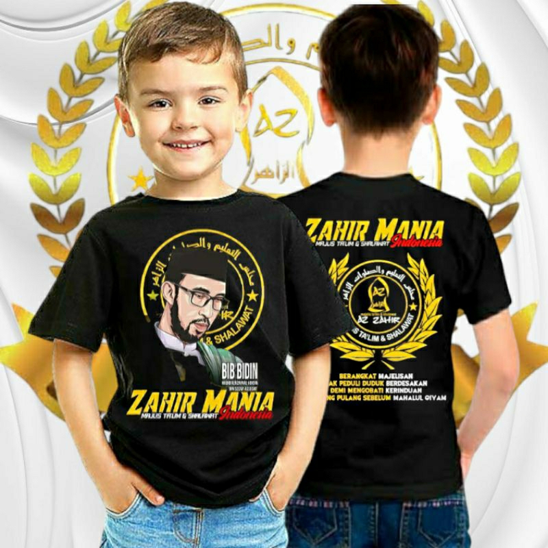 KAOS ANAK PANJANG - PENDEK AZ ZAHIR MODEL TERBARU DISTRO - KAOS JUNIOR ZAHIR MANIA TETBARU DISTRO OR