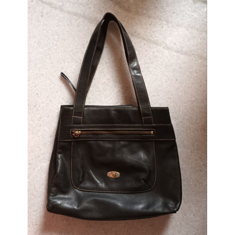 Etienne Aigner Vintage Shoulder bag Full Leather 2nd