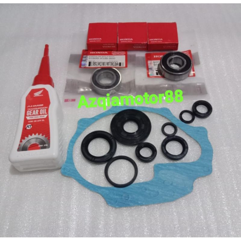 PAKET BEARING RASIO GEAR BOX KOMPLI+ SEAL SET KZL BEAT FI BEAT ESP BEAT
