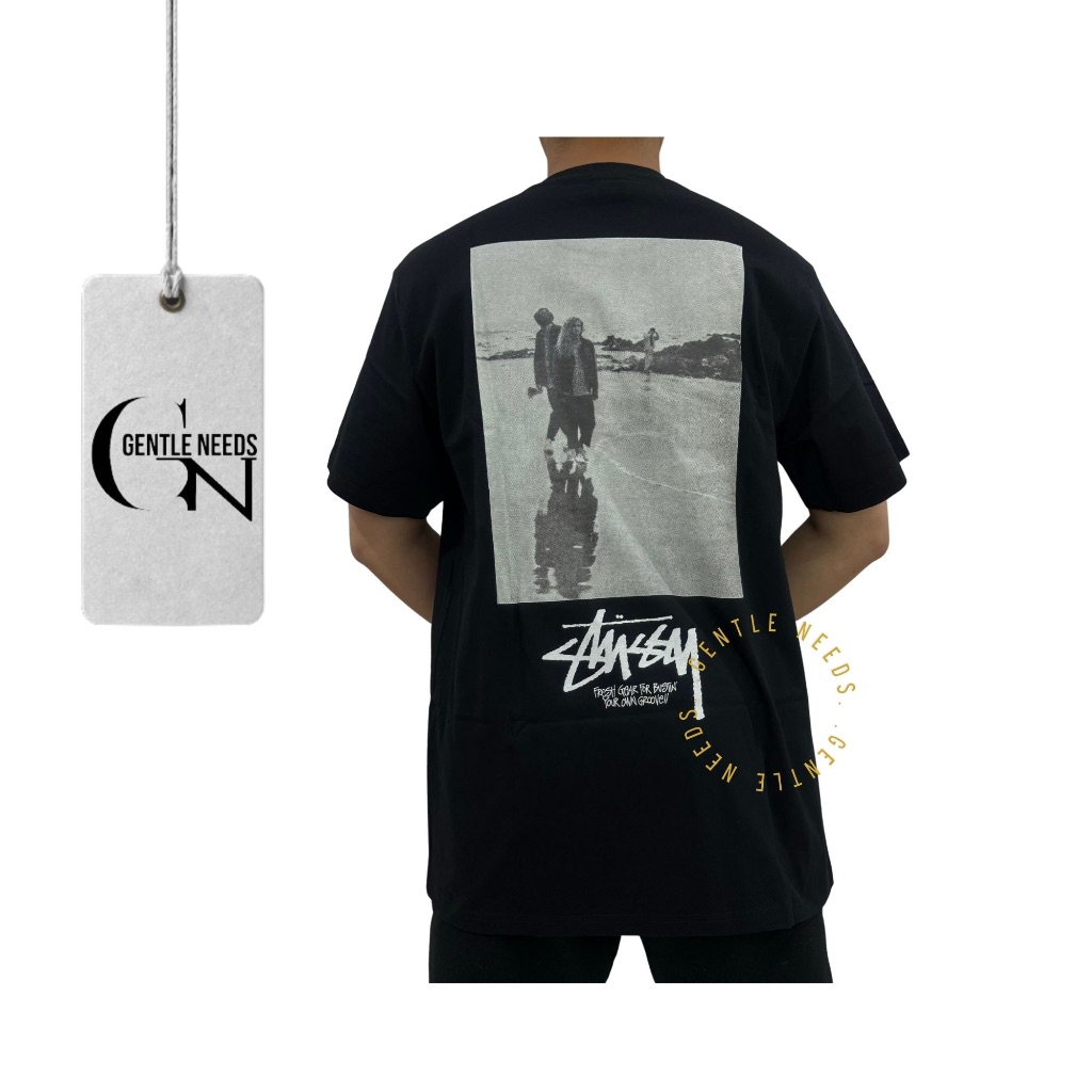 STUSSY LOW TIDE TEE BLACK