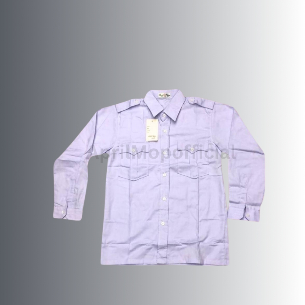 APRIL MOP SERAGAM SEKOLAH KEMEJA PMR/PMI PUTIH LENGAN PANJANG PASKIBRAKA BAHAN SWESI/CYC