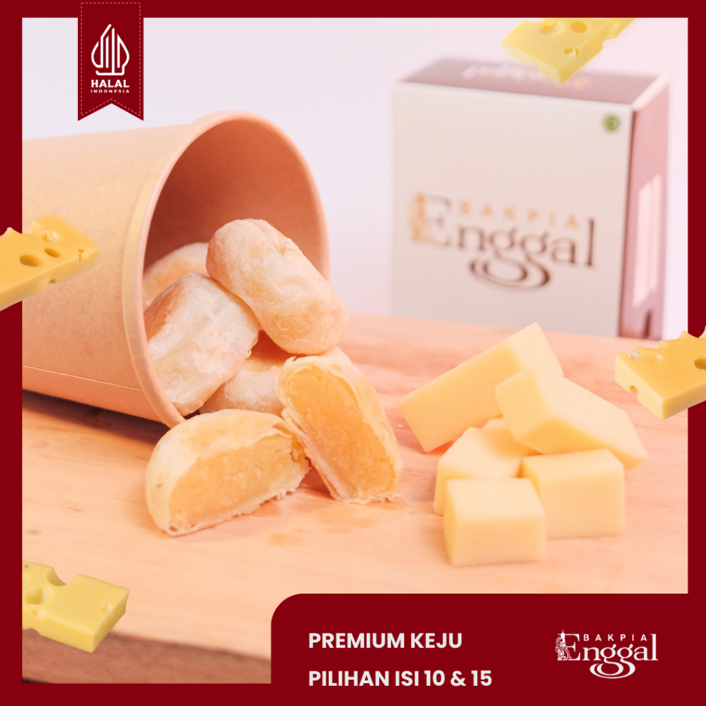 

BAKPIA ENGGAL [ Isi 10/15 ] PREMIUM KEJU - OLEH-OLEH BAKPIA JOGJA
