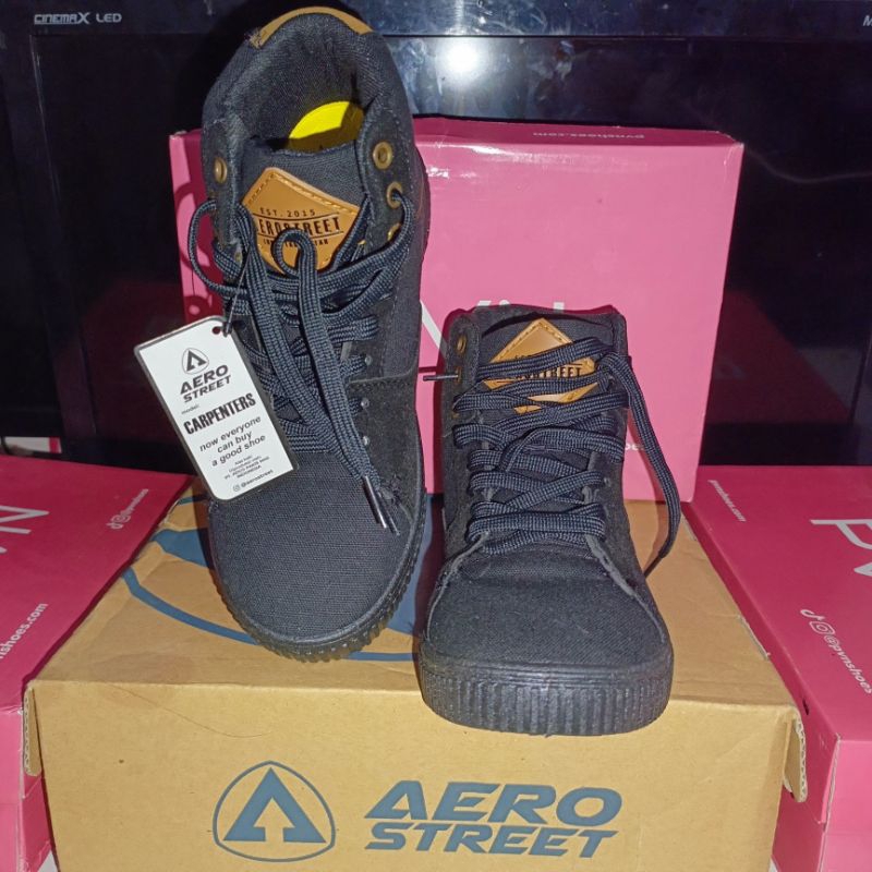 Sepatu Anak Aerostreet uk. 37 Hitam Original Aero