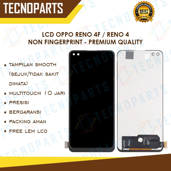 GROSIR LCD OPPO RENO 4F / RENO 4 NON FINGERPRINT ORIGINAL 100% FULLSET TOUCHCREEN