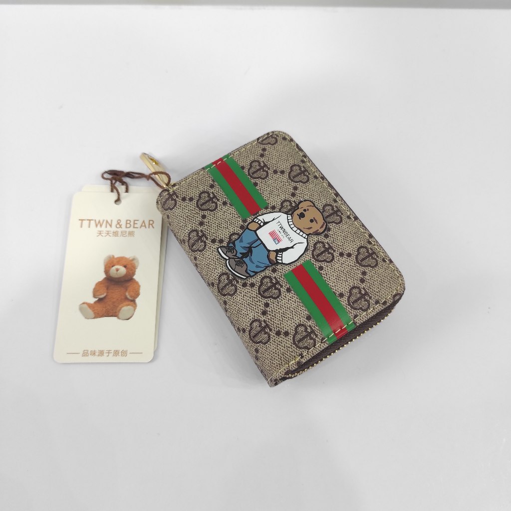 TTWN BEAR ORIGINALTT2235 DOMPET WANITA - DOMPET KARTU - DOMPET PENDEK - DOMPET SLETING - TTWNBEAR - 