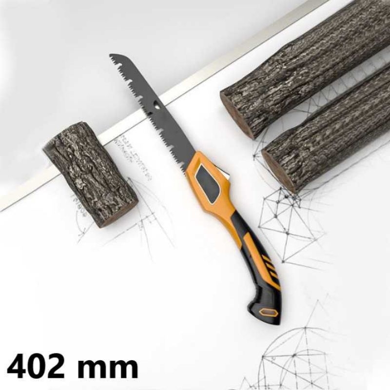 Gergaji Kayu Lipat Portable Tajam Baja Handle Nyaman