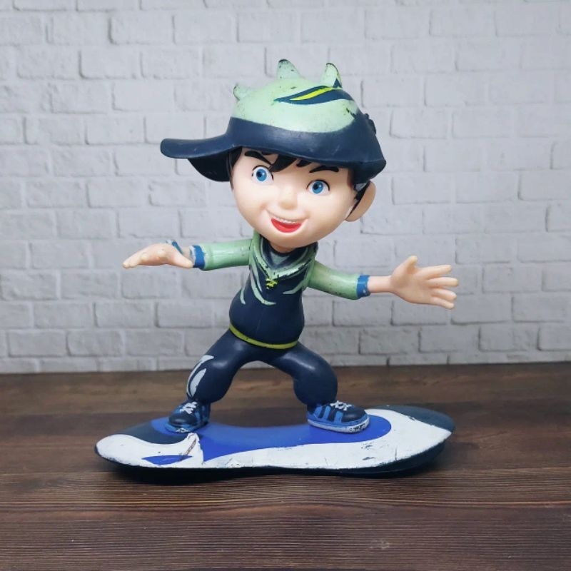 Action Figure Boboiboy topan biru mainan murah 12cm
