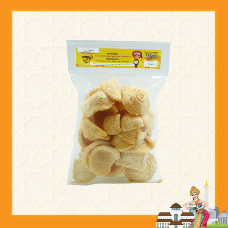 

Kerupuk Mangkok Cumi Oven/Kerupuk Palembang Panggang Cumi