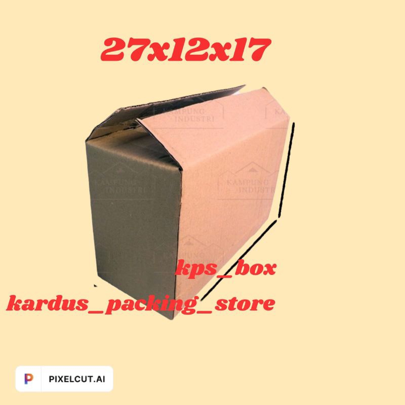 

kardus box packing 27x12x117