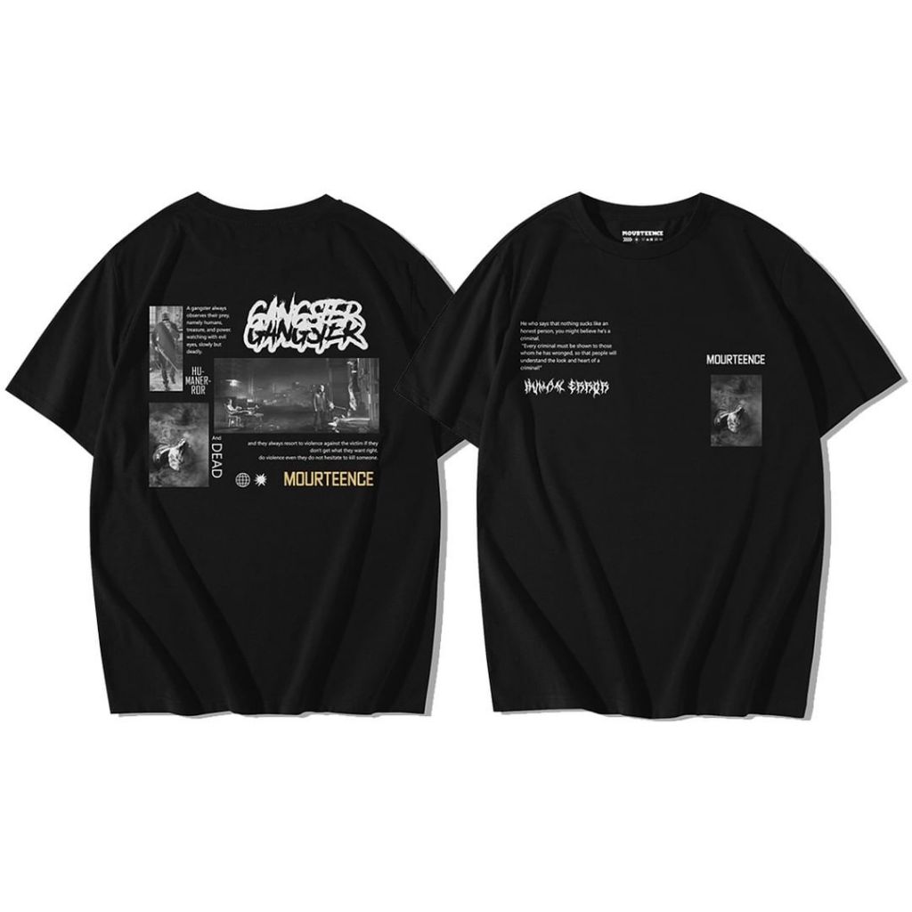 Baju kaos Pria dan Wanita Tshirt Gangster