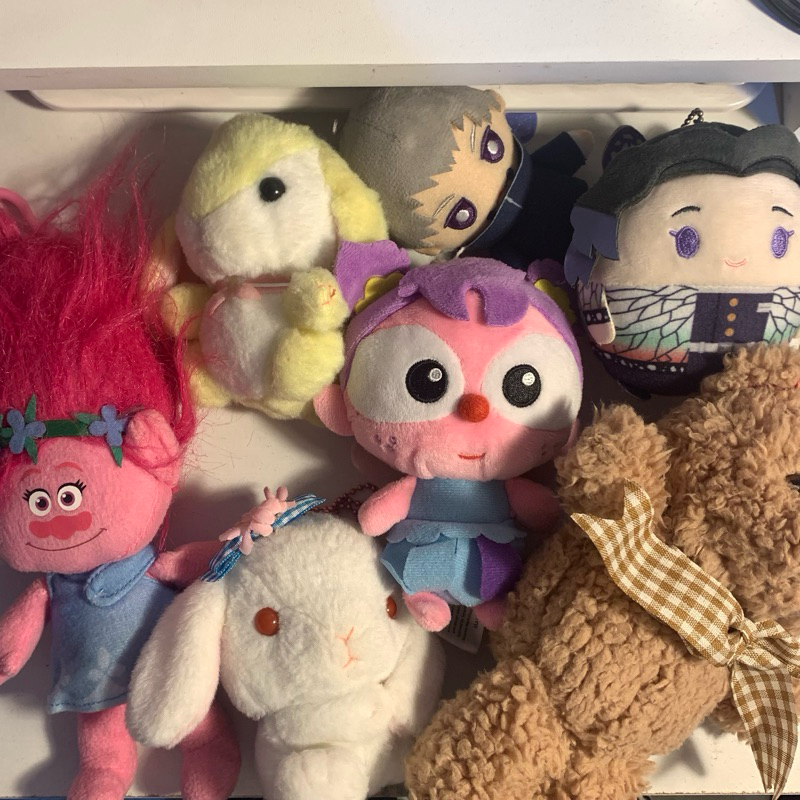 plushie boneka ganci keychain amuse bunny kelinci loppy beruang anime jujutsu kaisen gojo toge demon