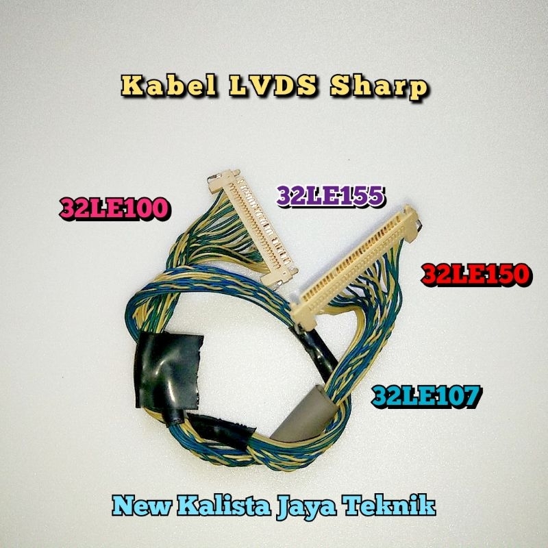 KABEL LVDS TCON TV SHARP 32LE107I ORIGINAL KABEL LVDS TV LC 32LE107i KABEL FLESIBLE TCON 32LE107I KA