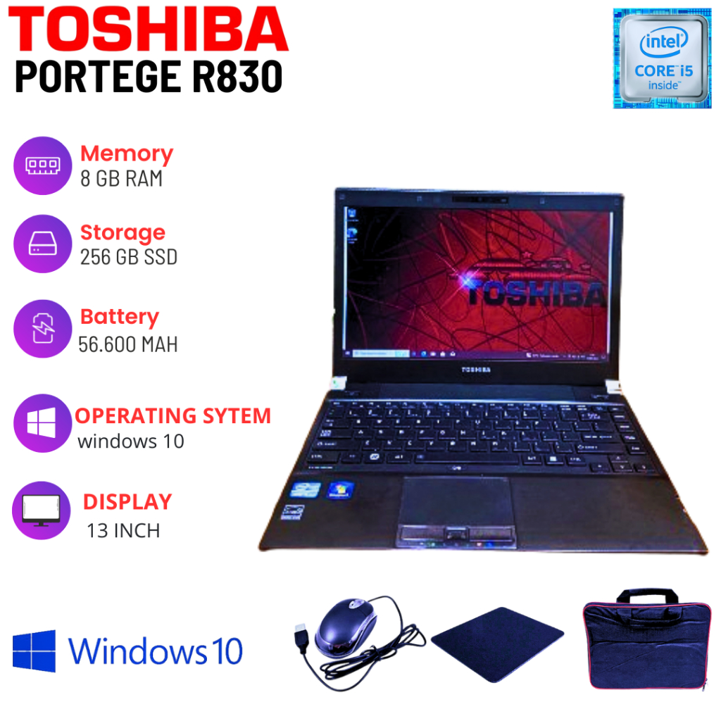 LAPTOP SECOND TOSHIBA PORTEGE R30-A/R830/X20W-D GARANSI 100%