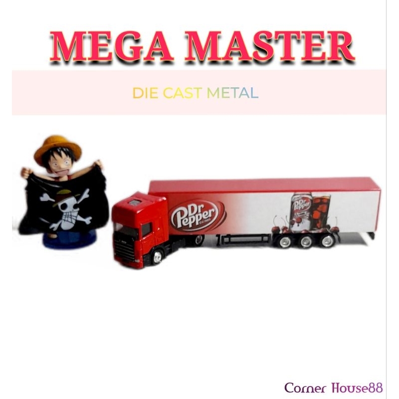 COLLECTOR DIE CAST MEGA MASTER SCANIA Dr Pepper Est.1885 | DIE CAST TRUCK TRONTON | REJECT SALE 