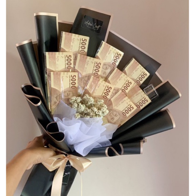 Money Bouquet Simple Buket Uang Simple Termurah dan Mewah Free Packing