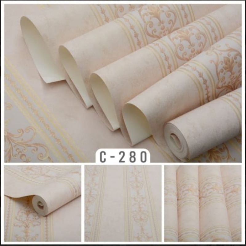 cod wallpaper dinding vinyl c 280 s/d c 287