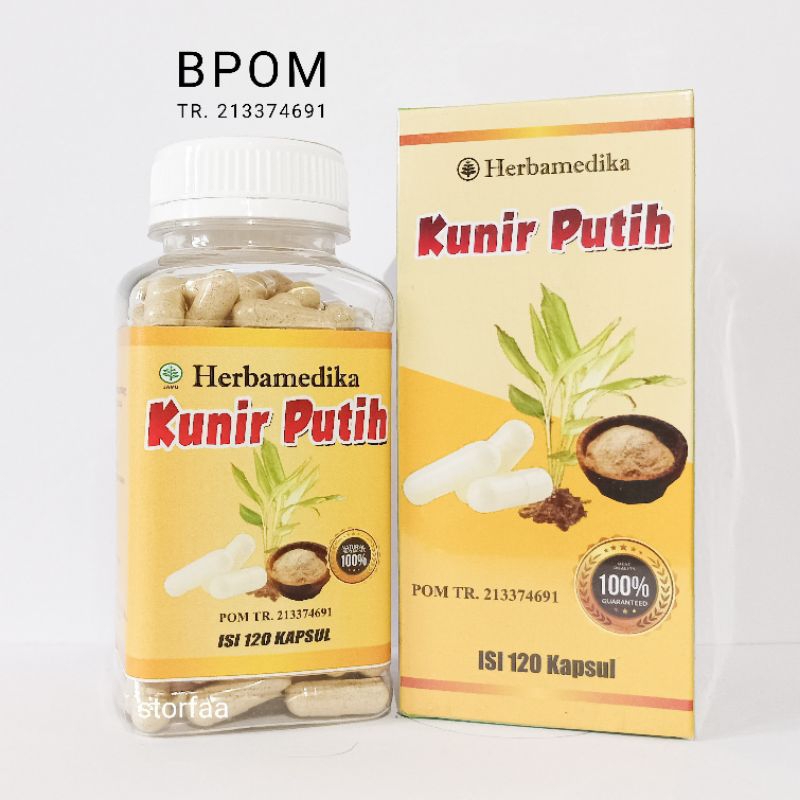 Kunir Putih Herbamedika BPOM 120 Kapsul
