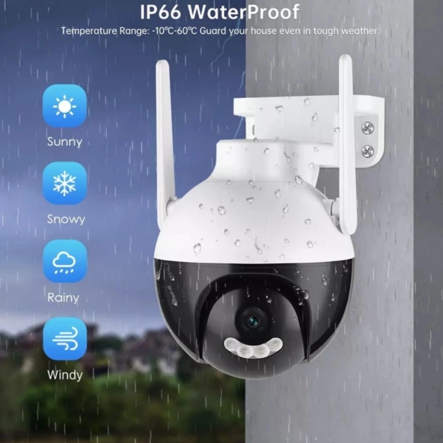 CCTV Wifi Outdoor 1080P Full HD V380 Pro Waterproof Tanpa Kabel CCTV Wifi Jarak Jauh