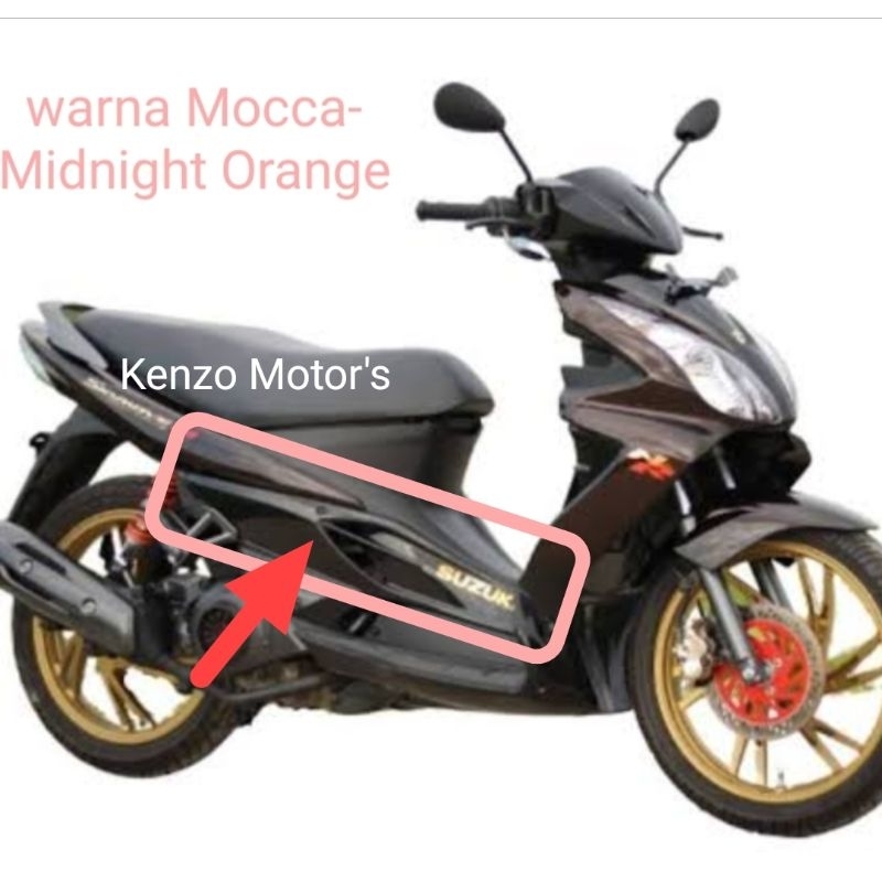 [47123-13H10-YVU] Cover bodi samping kiri COVER FRAME SIDE LH (HITAM) - SKYWAVE