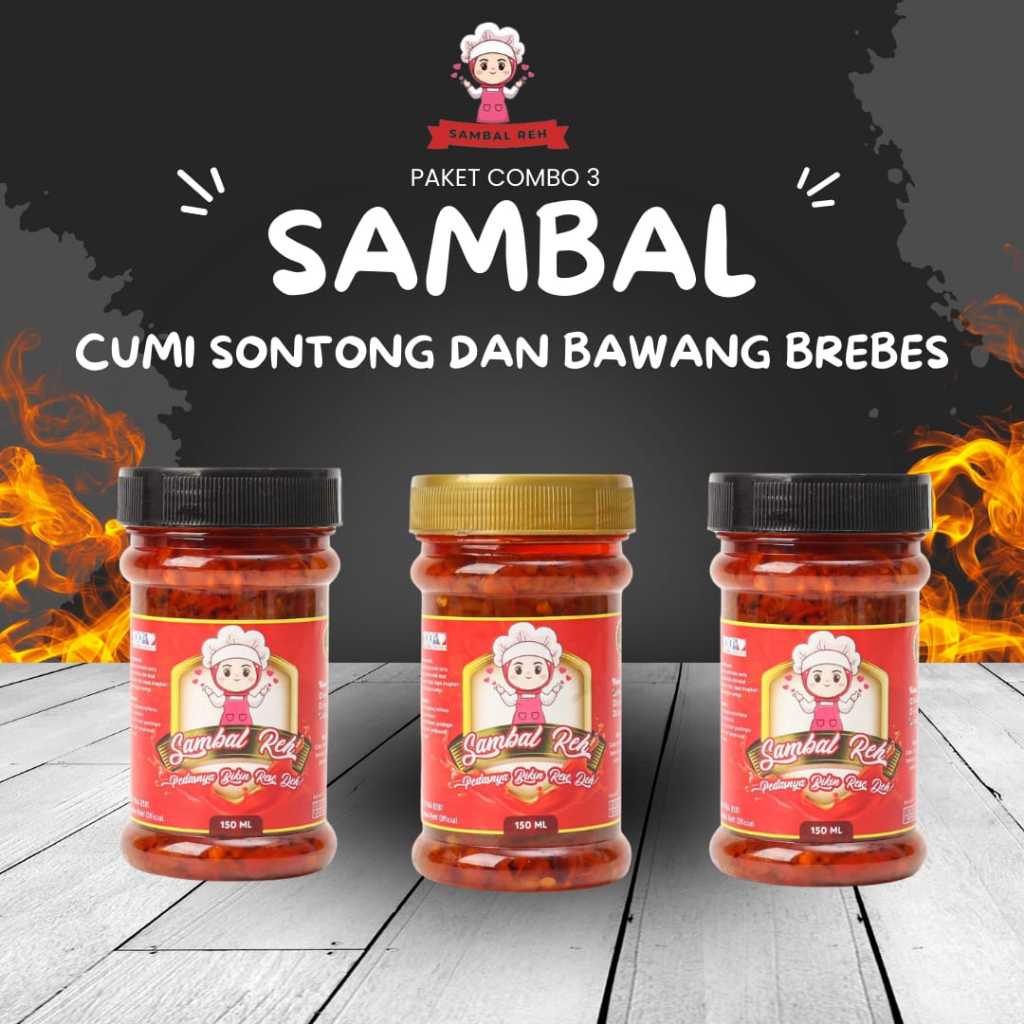 

Sambel Reh Paket Combo 3 Sambel Cumi Sontong dan Sambel Bawang Brebes