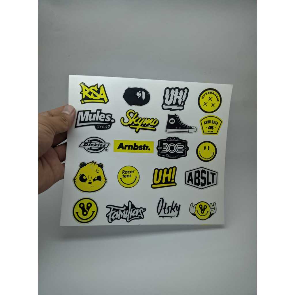 

aestetik stiker pack isi 20 stiker