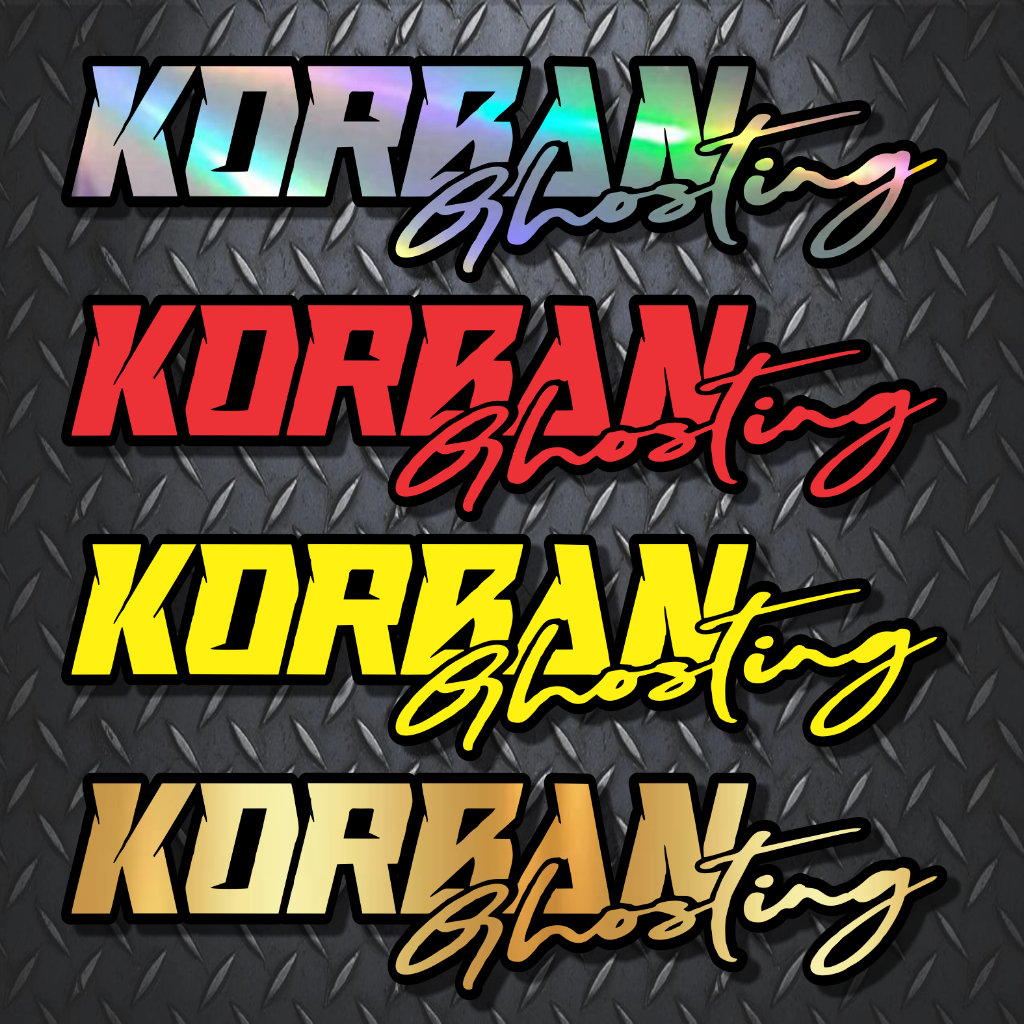 cutting stiker korban ghosting