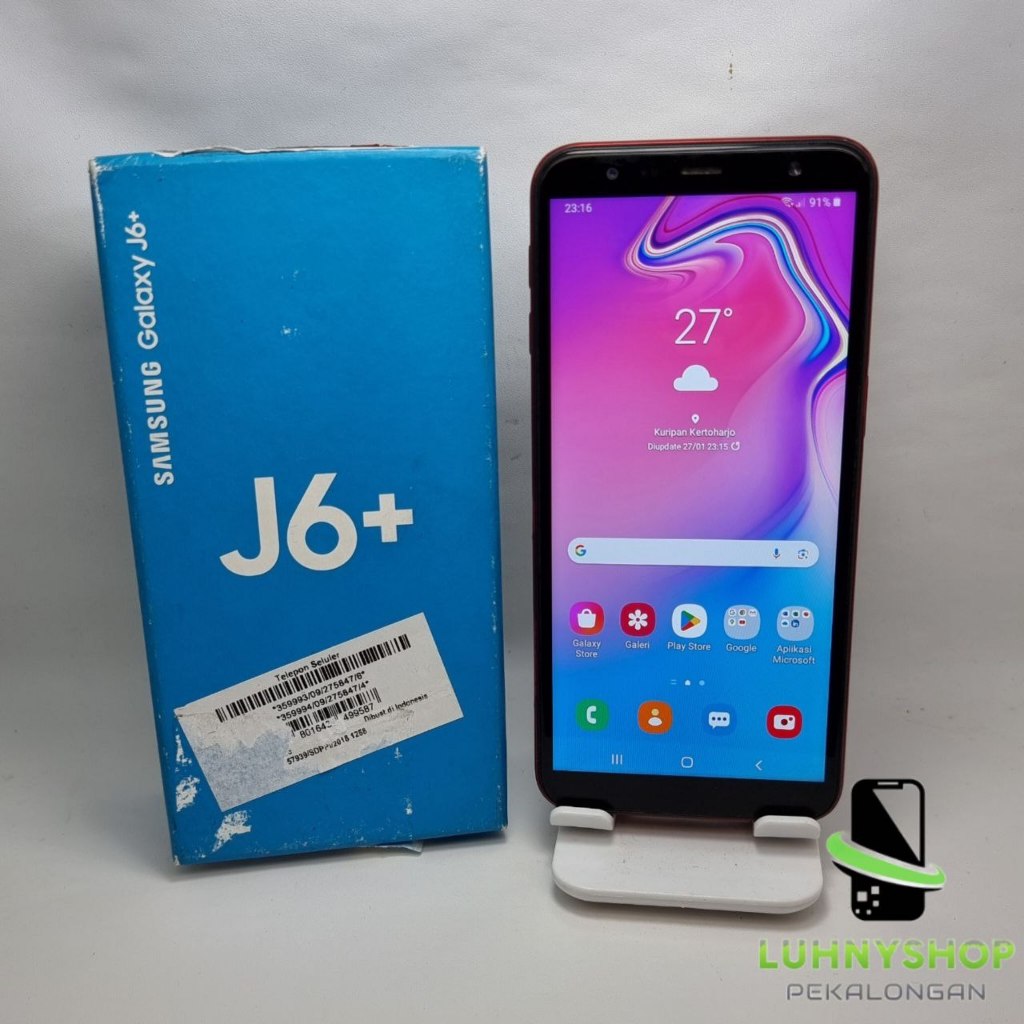 Samsung J6+ Plus 64gb Ram 4gb SEIN No Minus Android Murah Seken Second