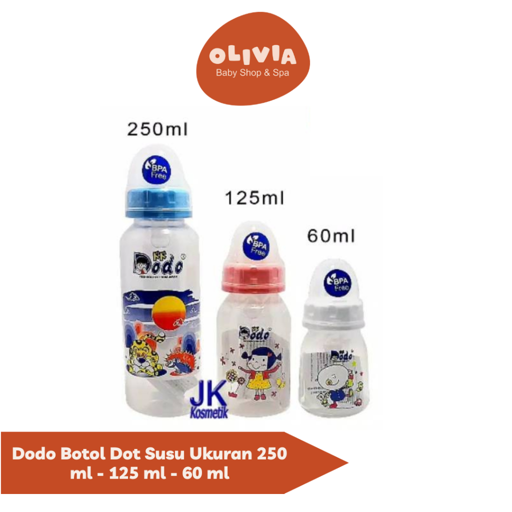 Botol Dot Susu Dodo / Dodo Bpa Free / 250 ml - 125 ml - 60 ml
