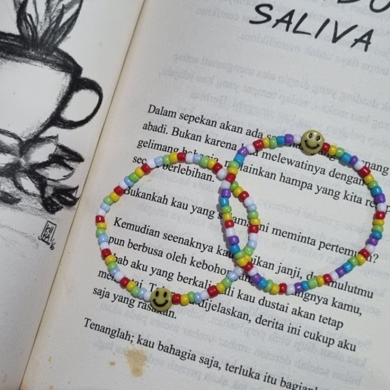 Blythe Beads - Rainbow Bracelet/Gelang Pelangi/Gelang Elastis Pelangi/Gelang Couple/Gelang Sahabat R