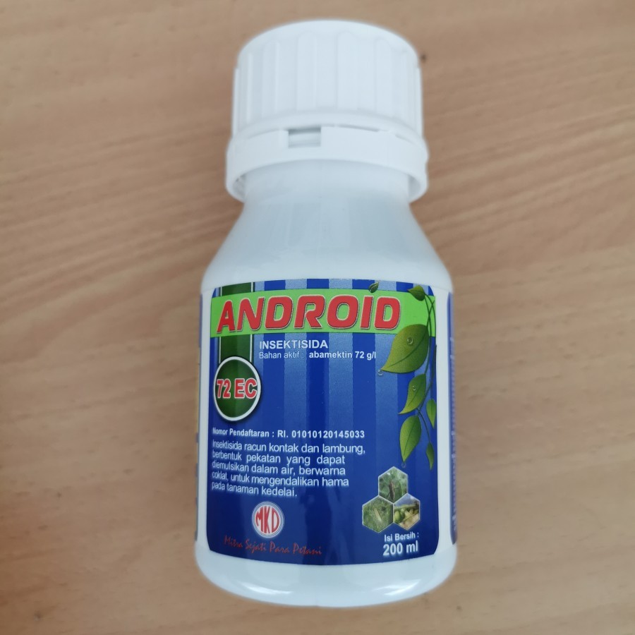 ANDROID 72EC 200 ml INSEKTISIDA kontak abamektin racun ulat