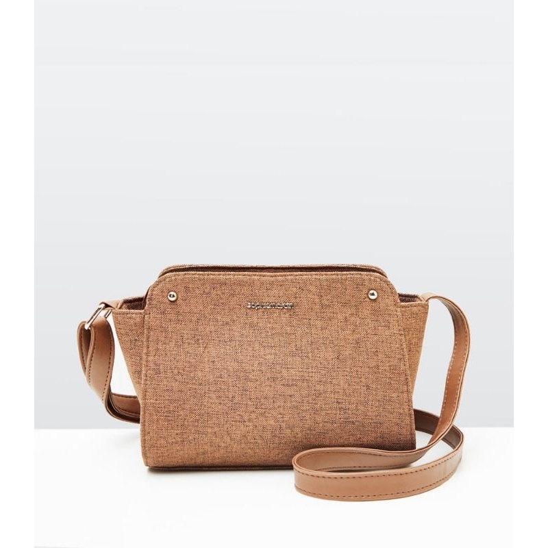 Sophie Paris Lionna Nylon Dark Brown Tas Selempang Wanita