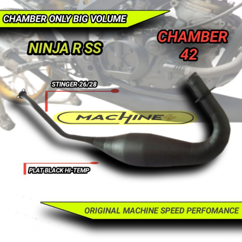 PERUT GEMBUNG CHAMBER KNALPOT NINJA R SS RR COBRA BIG VOLUME 42 KOMPETISI ORIGINAL MACHINE BUKAN RS1