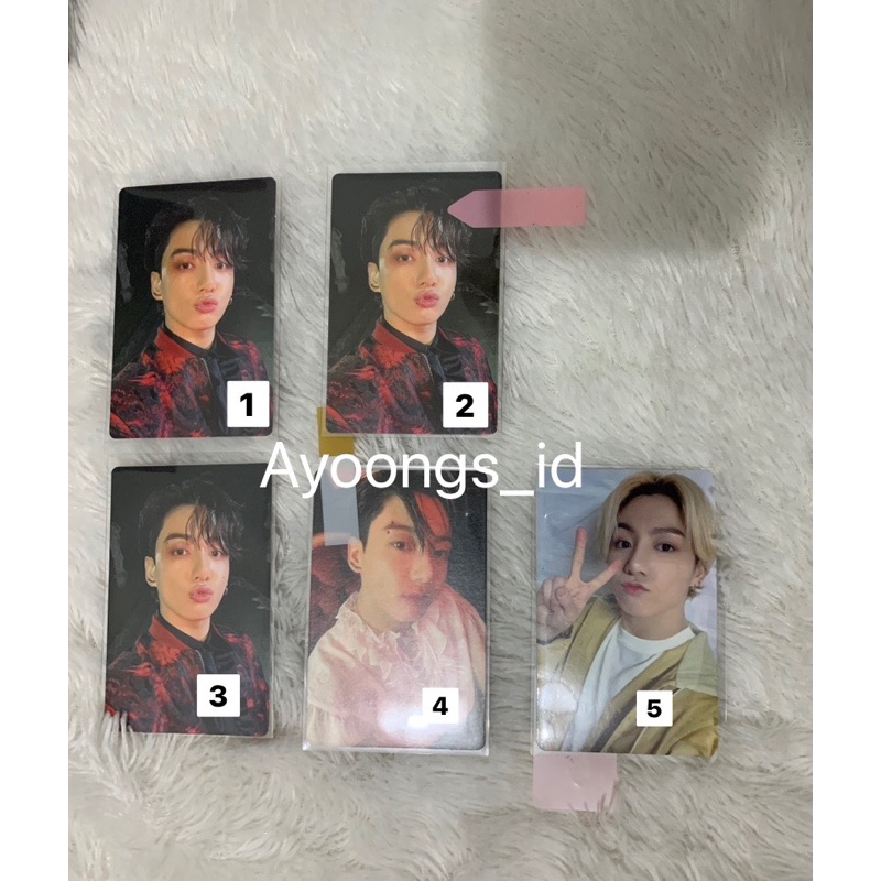 PHOTOCARD BTS PHOTOFOLIO JK POUT  VAMPIRE POB BE BLONDE