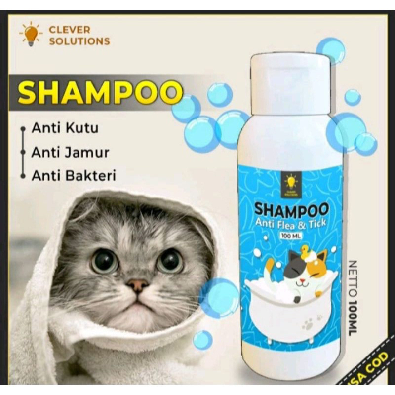 Shampo kucing Anti kutu | Sampo anti kutu kucing dan jamur | shampo Flea &amp; Tick 100ml
