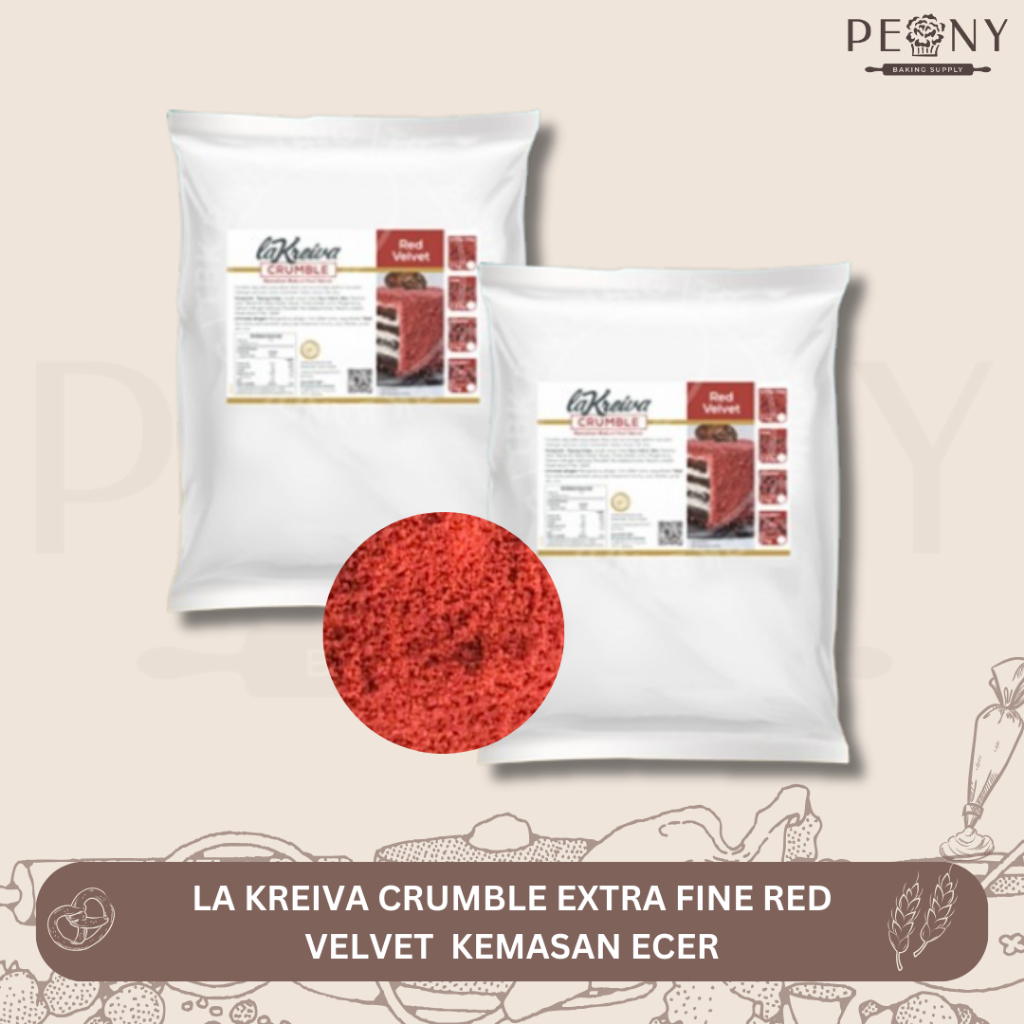 

LA KREIVA CRUMBLE EXTRA FINE RED VELVET KEMASAN ECER