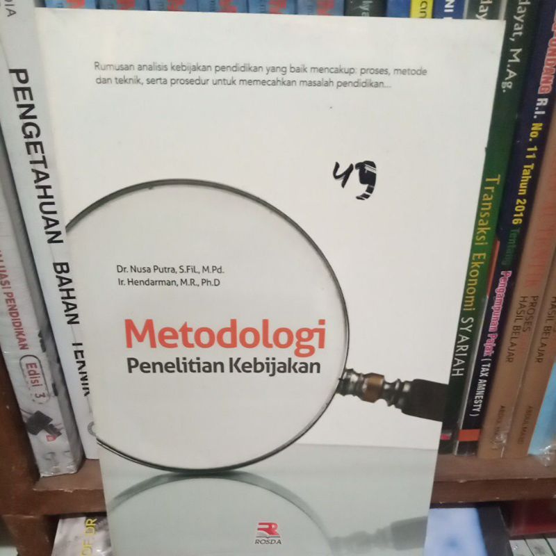 

buku METODOLOGI PENELITIAN KEBIJAKAN