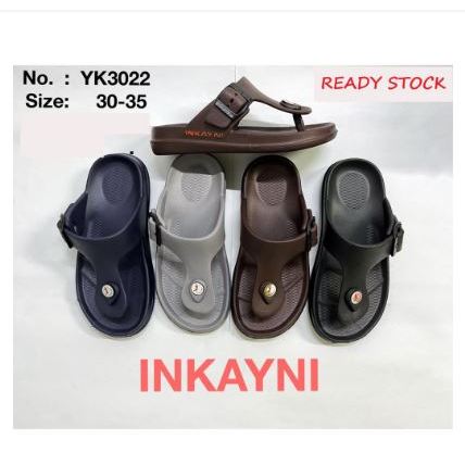 Sandal Jepit Karet RINGAN ANTI AIR DAN KEREN Inkayni YK 3022 Size 30-35
