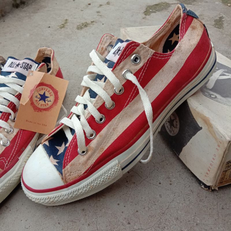 sepatu converse all star stars and stripes usa nos
