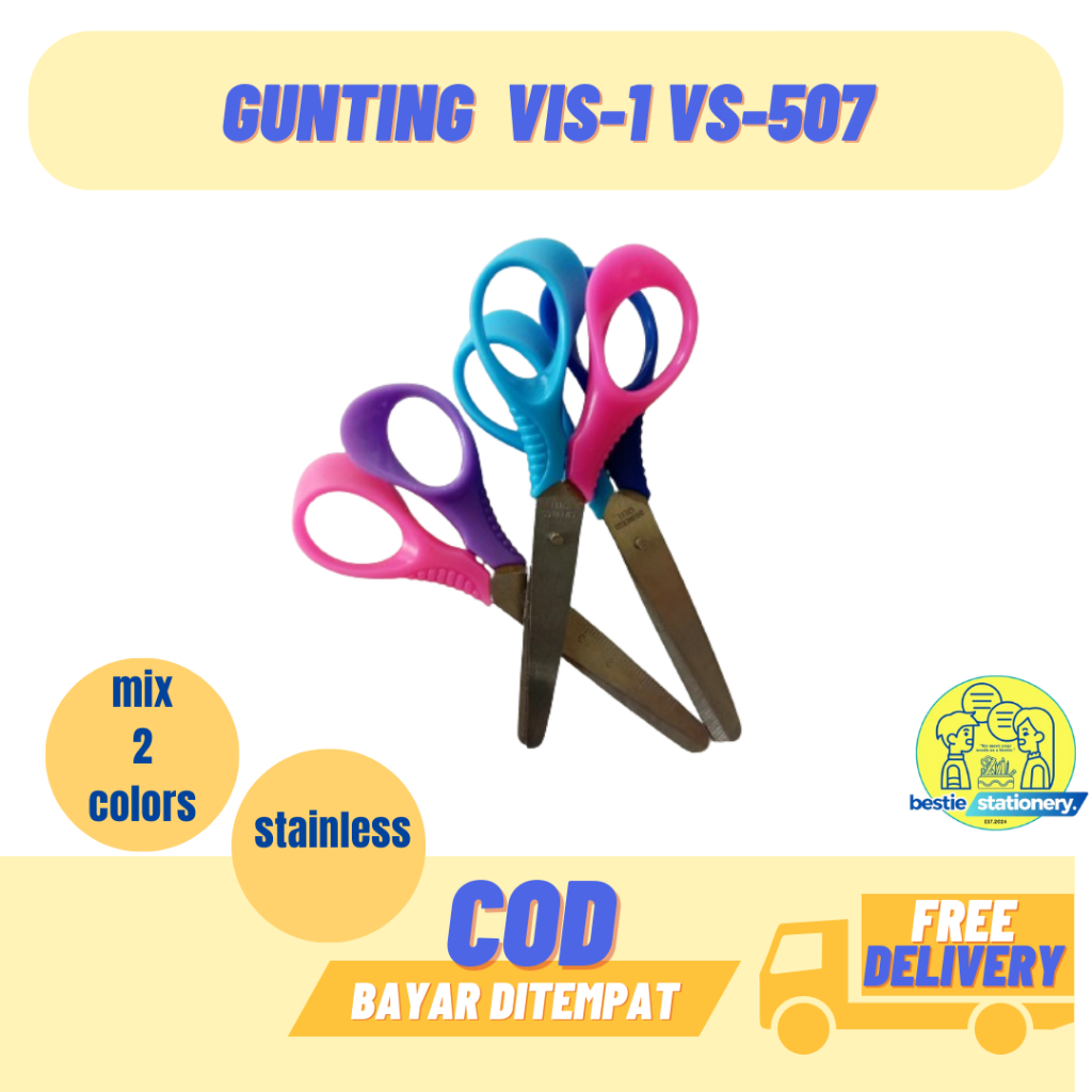 

GUNTING VIS-1 VS-507 / PAPER SCISSORS MURAH BAHAN STAINLESS STEEL