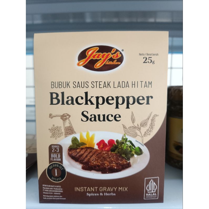 

Jays Blackpepper Sauce instan 25gr