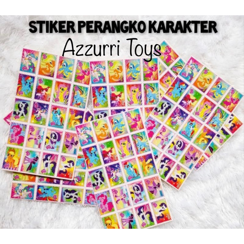 

50pcs mainan stiker perangko karakter