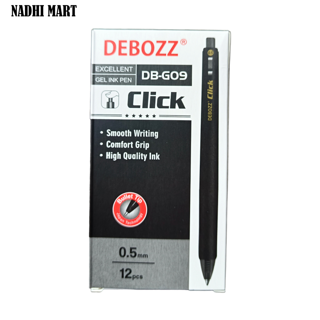 

DEBOZZ PULPEN GEL 0.5 MM HITAM / BP DEBOZZ DB-G09 (12/1728)