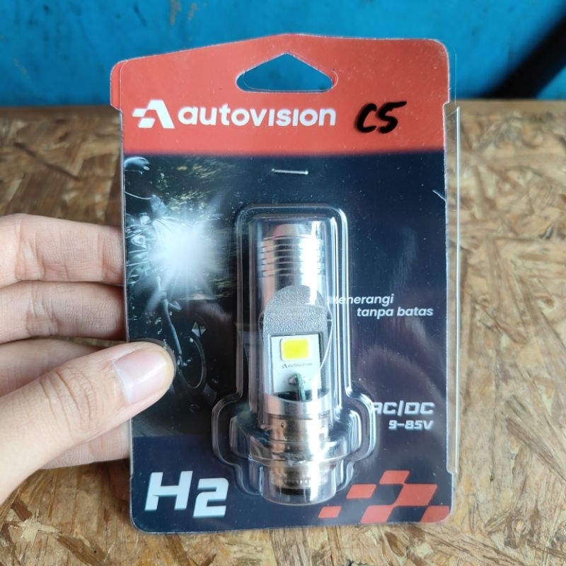 Lampu LED Headlight Depan Motor Honda Beat Vario Scoopy Spacy ESP FI Pop Techno Tekno 110 125 150 La