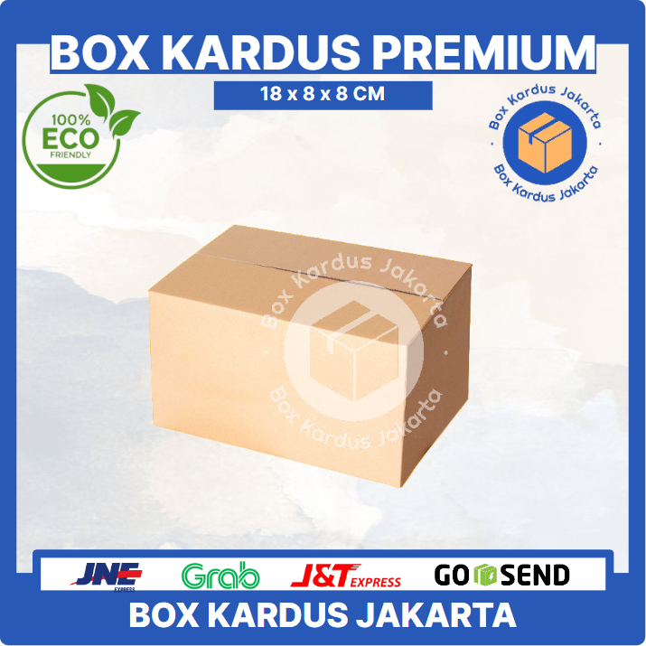 

KARDUS BOX JAKARTA POLOS Uk. 18x8x8 CM