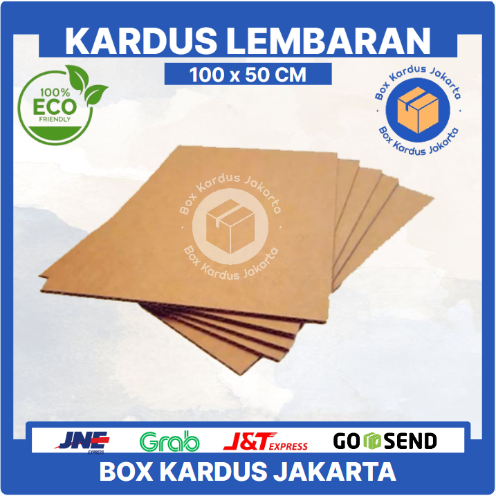 

KARDUS LEMBARAN BOX JAKARTA 100x50 CM SINGLE WALL