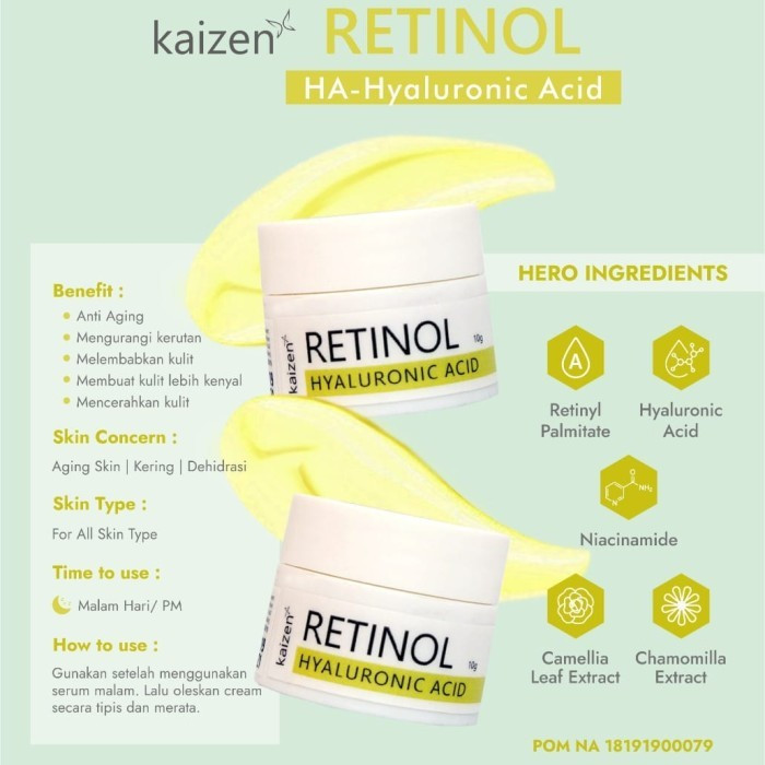 Kaizen Retinol + Hyaluronic Acid / Retinol Night Cream